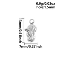 Pendentif hippocampe en acier inoxydable 304, taille 13x7mm et poids de 0,9g, argent - Hippocampe (S2766-S)
