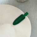 Fermaglio per capelli a goccia verde scuro con texture gelatina e finitura opaca - Verde Scuro (Color Gelatina)