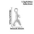 Pendentif océan en acier inoxydable 304 poli forme corail pour bijoux DIY - Corail (S2806-S)