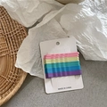 Set of 12 colorful wave bobby pins in pastel macaron tones on display card - 20 Pieces Set / Dark Purple Blue Green Assorted