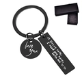 Portachiavi Drive Safe in acciaio inossidabile nero con confezione regalo abbinata - 10*40MM / Nero in Scatola