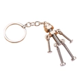 Creative silver metal robot keychain made of screws and nuts with movable limbs - Screw Robot