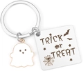 Detailaufnahme von Trick or Treat Geist Schlüsselanhänger mit Gravur-Anhänger - Cartoon Geist (Trick or Treat)