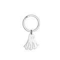 Simpatico portachiavi a forma di fantasma in acciaio inossidabile per zaino Halloween - Fantasma Appeso Statico (B Fantasma)
