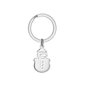 Cute snowman stainless steel keychain with hollow design for Christmas backpacks - Snowman