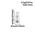 Spécifications de taille pour un petit pendentif cacahuète en acier pour bijoux DIY - S2880-s [cacahuète]