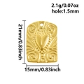 Detailed size specifications for 18k gold heart pendant with 21mm height and 15mm width - Gold