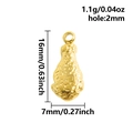 Pendentif pilon de poulet en acier inoxydable 304 plaqué or pour bijoux DIY - S2898-g [cuisse De Poulet]