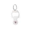 Stainless steel shopping trolley token keychain with laser engraved cart icon - Round Trolley Style