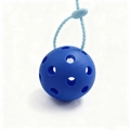 Pendentif boule de pickleball bleue ajourée avec chaîne réglable pour sacs à dos - Balle Bleue
