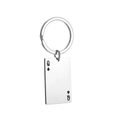Polished stainless steel keychain featuring a detailed Queen of Spades poker card design - Queen of Spades