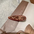 Vintage leopard print hair clip with plush texture on elegant background setting - Light Coffee Leopard Triangular (D-5508-2)