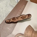 Retro leopard print wavy hair clip with soft faux fur texture for women's hairstyles - Dark Coffee Wave (D-5508-5)