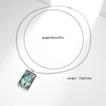 Macro detail showing wolf totem necklace size of 50cm and weight of 22g - Turquoise Bohemian Wolf Necklace (Style 4)