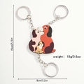 Set di tre portachiavi puzzle a forma di cane con dimensioni 15x8cm e peso leggero 18g - Stile Dalmata (5131301581848)