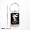 Detail showing volleyball stainless steel keychain dimensions 7x3cm and 21g weight - Style 6 Keychain