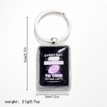 Porte-clés rugby avec citation inspirante et dimensions précises du pendentif - Style 1 Porte-clés