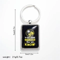 Detail of volleyball metal keychain with inspirational quote and 7x3cm dimensions - Style 2 Keychain