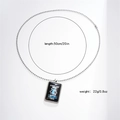 Detail view of volleyball athlete pendant with 50cm ball chain and 22g weight specification - Style 1 Necklace