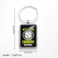 Detailed size view of baseball pendant keychain measuring 7cm x 3cm and weighing 21g - Style 9 / Keychain