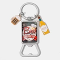 Detail of portable beer bottle opener keychain with It's Beer THIRTY vintage charm - It's Beer THIRTY Vintage Pattern (10)