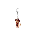 Portachiavi 2D in acrilico con gattino arancione con cappello da cowboy e gilet - Stile Gatto Arancione con Gilet (2)