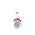 Pendentif méduse en acrylique à la mode avec motif d'animaux marins colorés en 2D - Style de Méduse à Dégradé Onirique (75532)