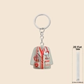 Personalized 2D flat acrylic nurse uniform keychain with doctor medical lab coat design - Classic White Coat