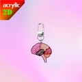 Portachiavi 2D in acrilico con anatomia del cervello e lobi funzionali colorati - Stile Cervello 2 (7)