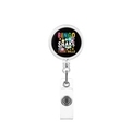 Uittrekbare witte PVC ID-kaarthouder met kleurrijk Bingo-ontwerp en handige metalen clip - Bingo Shake Those Balls Stijl (1)