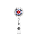 Retractable medical alert badge reel for diabetes patients with Star of Life symbol - I Have Diabetes (7)