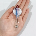 Cartoon nurse acrylic retractable badge reel with doctor character and stethoscope - White Coat Stethoscope Female Doctor (5)