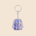 Flat acrylic nurse uniform pendant with stethoscope detail for car or Christmas tree decor - Baby Blue (7)