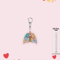 Macro detail of acrylic lung anatomy keychain with clear layered medical labeling - Lung Anatomy Structure (6)