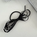 Elegante fermaglio per capelli con fiocco in nastro nero in stile francese chic - Elastico per Capelli (A-3261-1)