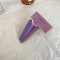 3er-Set matte lila nahtlose Haarklammern für Damen in pastellfarbenem Verlauf - Nahtloser Seitenclip / Lila Serie (B-2810-2)