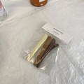 Dreiteiliges Set aus matten Harz-Haarklammern in den Farben Creme, Karamell und Dunkelbraun - Nahtloser Seitenclip / Kaffee Serie (B-2810-3)