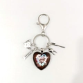 Nurse appreciation keychain with heart pendant and dental charms for dental hygienists - Style 17