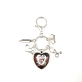 Nursing is a work of heart medical keychain with syringe nurse hat and stethoscope charms - Style 18