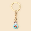 Detail of creative light bulb keychain with red fish and green seaweed inside - Fish Aquarium Lightbulb Style (11)