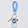 Porte-clés zodiacal en cuir tressé bleu avec décapsuleur et breloques bière - Style Décapsuleur 12 Zodiaque (2)