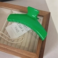 Grande molletta per capelli verde erba lucida per donna in confezione regalo - Verde