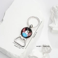 Eagle flag opener keychain dimensions 7.9x3.0cm shown with weight and size details - Eagle and US Flag (Style 11)