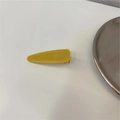 Fermaglio per capelli minimalista giallo zenzero in acetato con finitura opaca artigianale - Giallo Zenzero (B-2158-1)