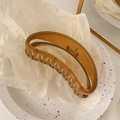 Translucent amber crescent claw clip for thick hair, large resin shark clip accessory - Large / Brown