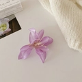 Elegante paarse zijden magnolia haarspeld met bloemblaadjes voor een zoete vakantie - Paars Roze