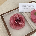 Gradient vintage rose flower hair clip for beach vacations and floral hair styling - Vintage Pink (D-5079-1)