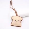 Ciondolo a forma di toast creativo con motivo di grano e design di viso sorridente - Off-White Smile