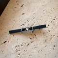 Elegante molletta per capelli con fiocco nero, strass a cuore e perle - Fiocco Nero