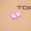 Orecchie di coniglio in silicone viola per accessori fai-da-te e decorazioni scarpe - Viola Taro